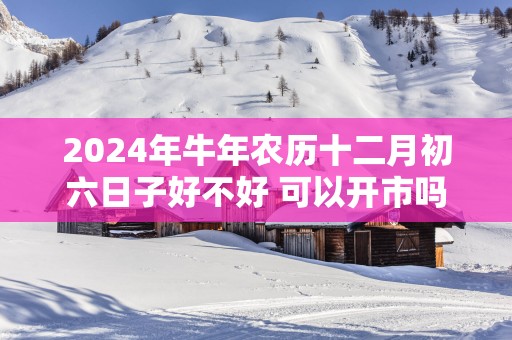 2025年蛇年农历十二月初六日子好不好 可以开市吗
