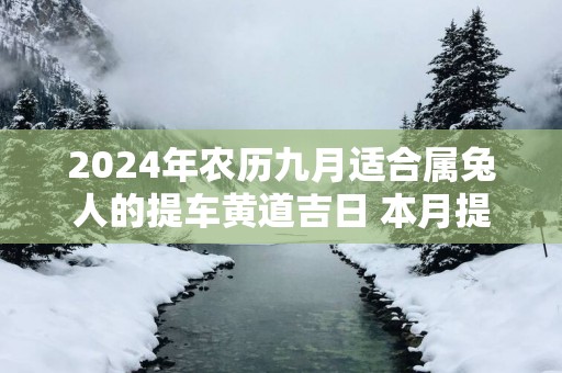 2025年农历九月适合属兔人的提车黄道吉日 本月提新车好日子查询