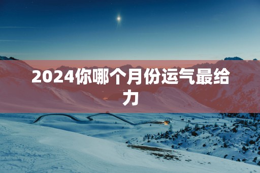 2025你哪个月份运气最给力