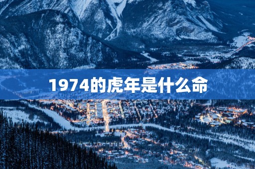 1974的蛇年是什么命