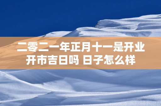 二零二一年正月十一是开业开市吉日吗 日子怎么样