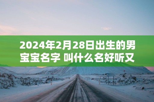 2025年2月28日出生的男宝宝名字 叫什么名好听又吉利