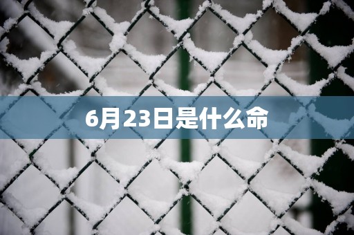 6月23日是什么命