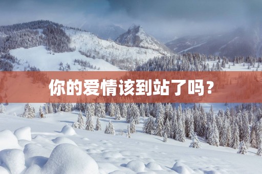 你的爱情该到站了吗? 你的爱情该到站了吗?