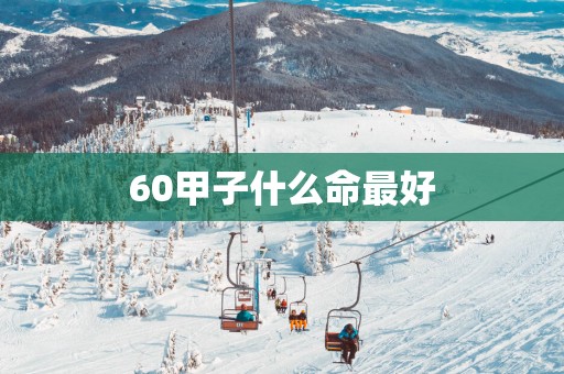 60甲子什么命最好