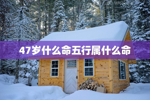 47岁什么命五行属什么命
