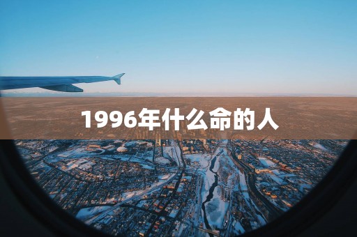 1996年什么命的人