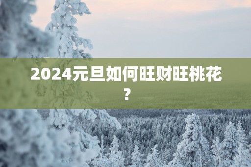 2025元旦如何旺财旺桃花？