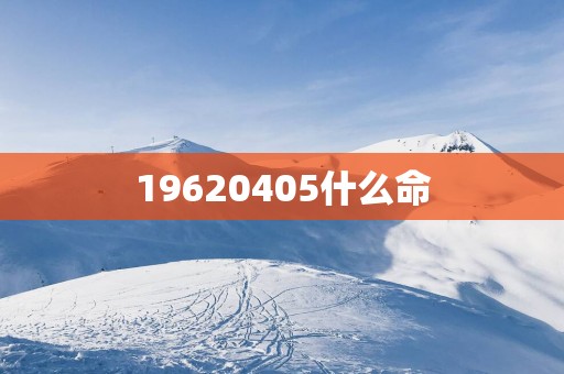 19620405什么命