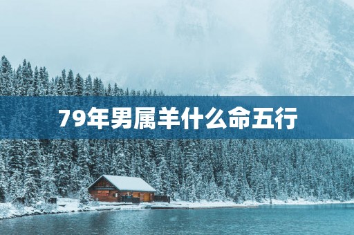 79年男属羊什么命五行