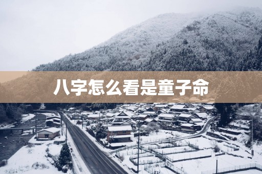 八字怎么看是童子命