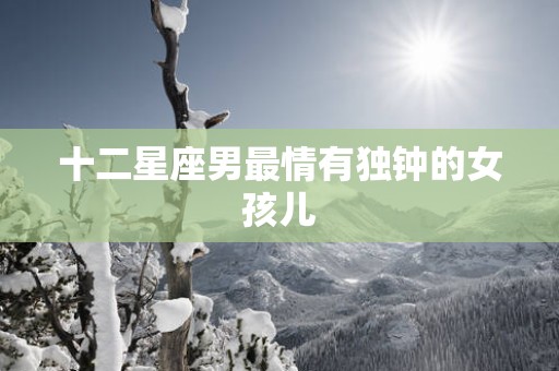 十二星座男最情有独钟的女孩儿