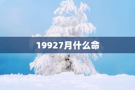19927月什么命
