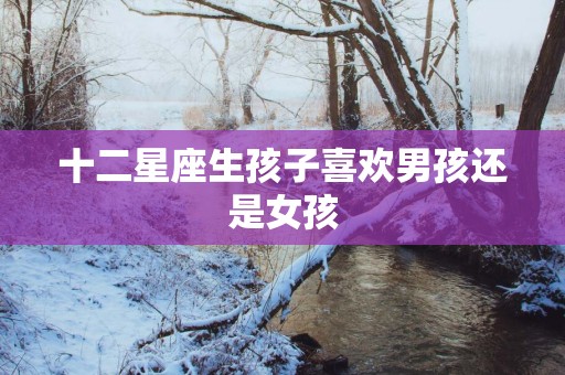十二星座生孩子喜欢男孩还是女孩