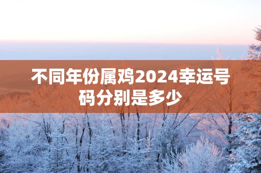 不同年份属鸡2025幸运号码分别是多少