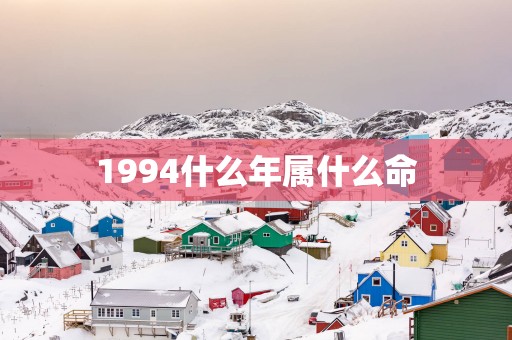 1994什么年属什么命
