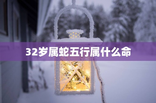 32岁属蛇五行属什么命
