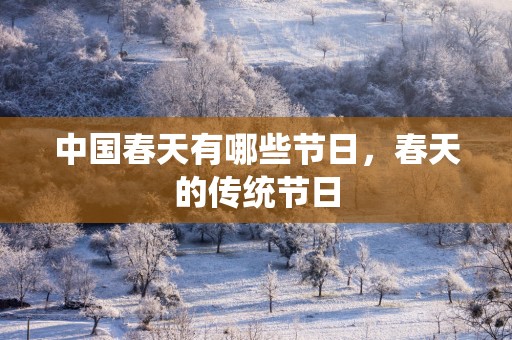 中国春天有哪些节日，春天的传统节日