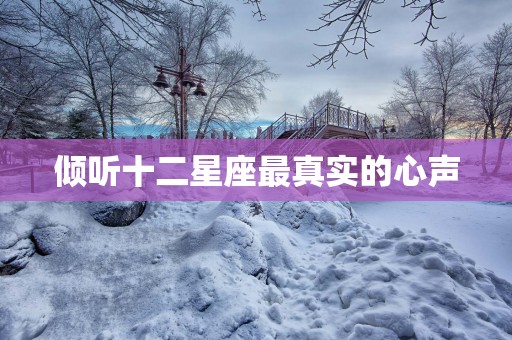 倾听十二星座最真实的心声
