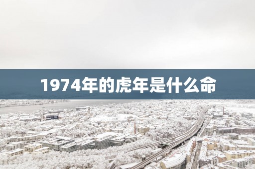 1974年的蛇年是什么命