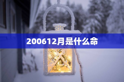 200612月是什么命