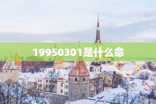 19950301是什么命