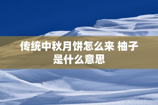 传统中秋月饼怎么来 柚子是什么意思
