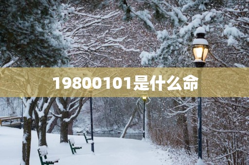 19800101是什么命