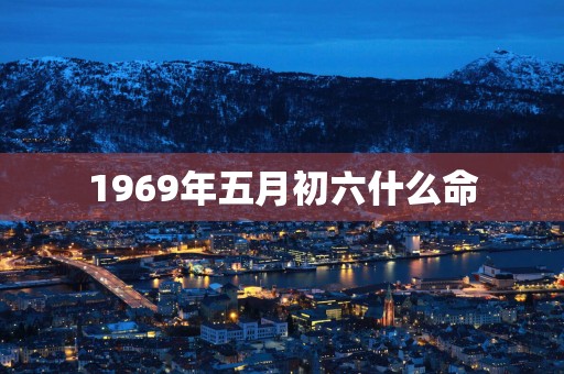 1969年五月初六什么命