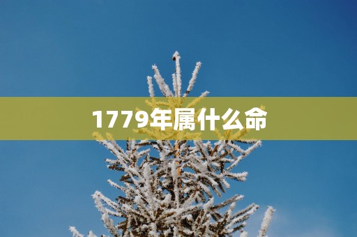 1779年属什么命