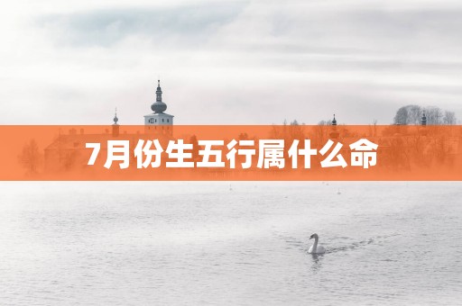 7月份生五行属什么命