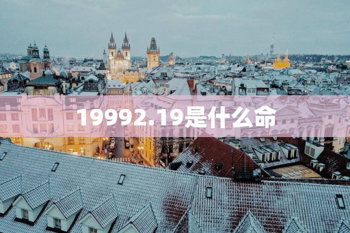 19992.19是什么命