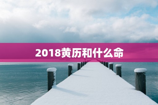 2018黄历和什么命