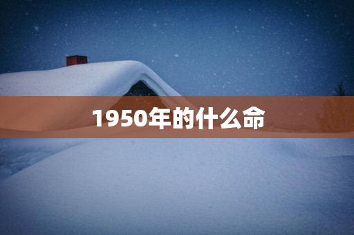 1950年的什么命