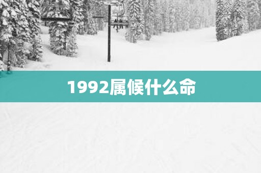 1992属候什么命