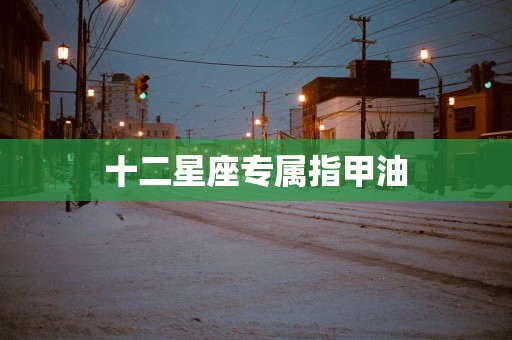 十二星座专属指甲油