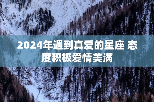 2025年遇到真爱的星座 态度积极爱情美满