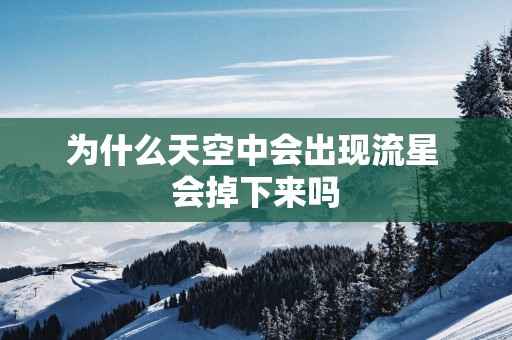为什么天空中会出现流星 会掉下来吗