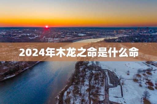 2025年木龙之命是什么命