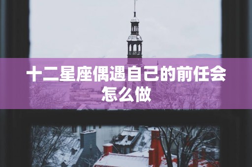十二星座偶遇自己的前任会怎么做