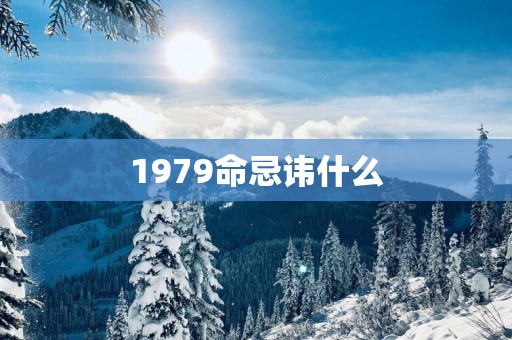 1979命忌讳什么