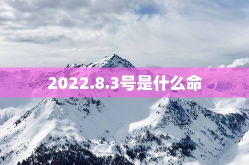 2025.8.3号是什么命