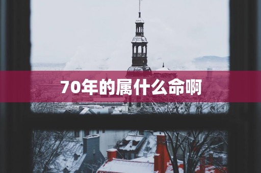 70年的属什么命啊