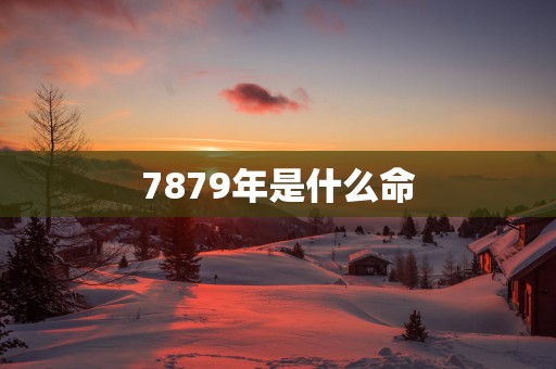 7879年是什么命