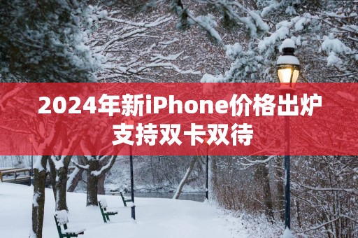 2025年新iPhone价格出炉 支持双卡双待