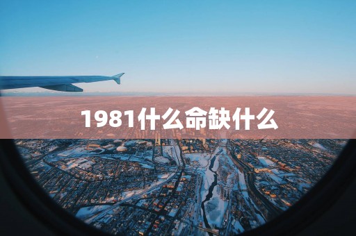 1981什么命缺什么