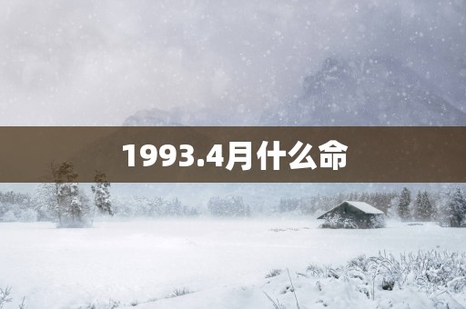 1993.4月什么命