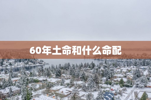 60年土命和什么命配