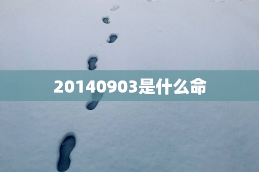 20140903是什么命