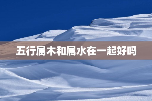 五行属木和属水在一起好吗